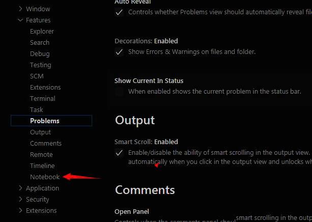 Notebook设置页面中的Consolidated Run Button选项被勾选状态
