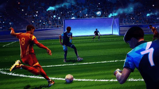 游戏角色选择界面截图,展示多款风格各异的球员形象