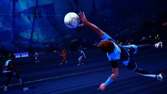 Sloclap 开发团队合影,背景为巴黎城市景观