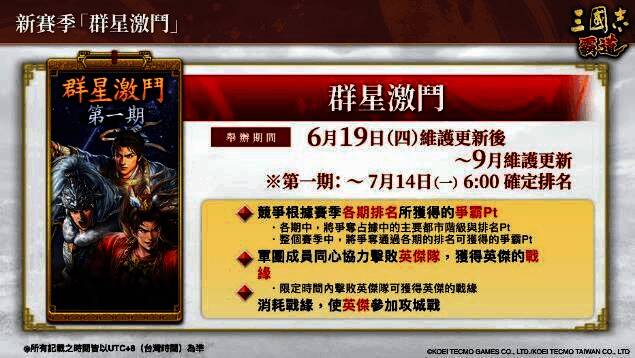 英杰角色立绘展示，包含马超、郭嘉、甘宁等人物形象