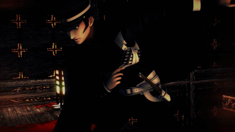 城市街景截图,展现红砖建筑与江户风情交织的独特视觉风格