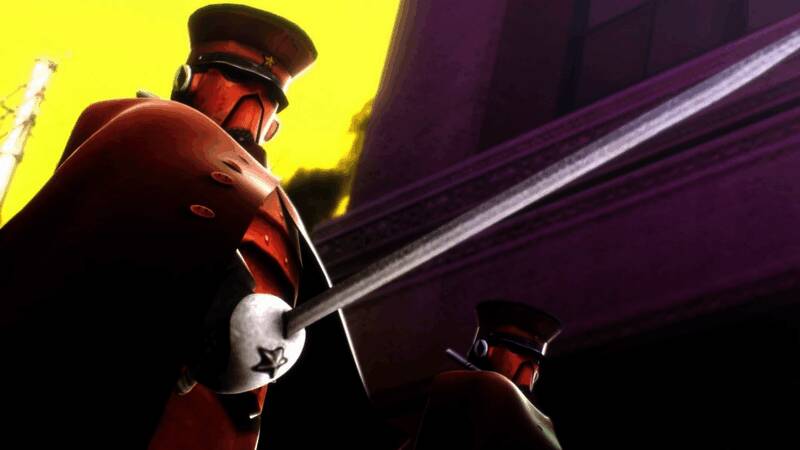 雷道与仲魔在街头搜查线索的场景截图