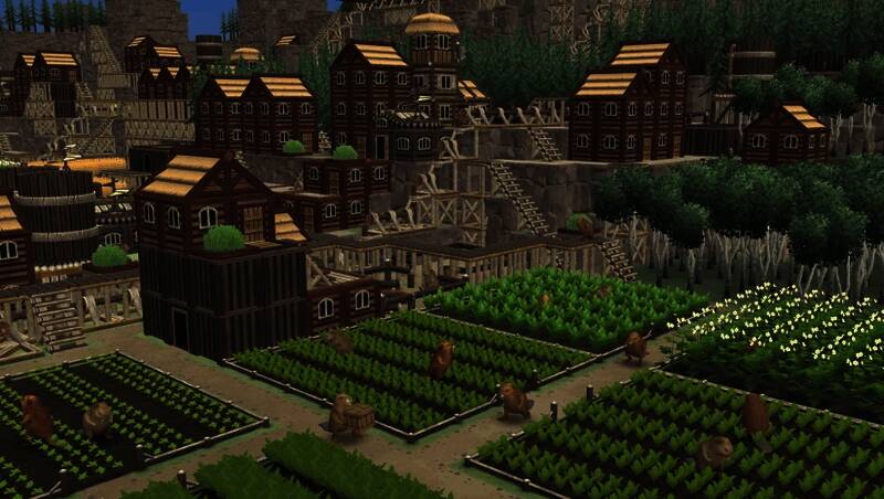 海狸浮生记中的垂直建筑结构,海狸们忙碌地建造与搬运木材