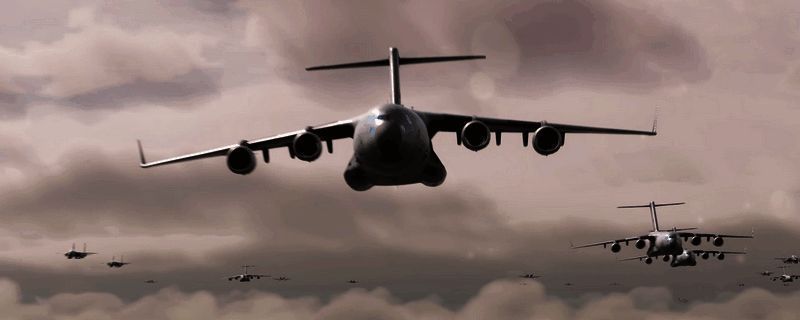 《断箭》游戏中空中战斗激烈场景，多架飞行器在高空对峙，背景为战火纷飞的战场