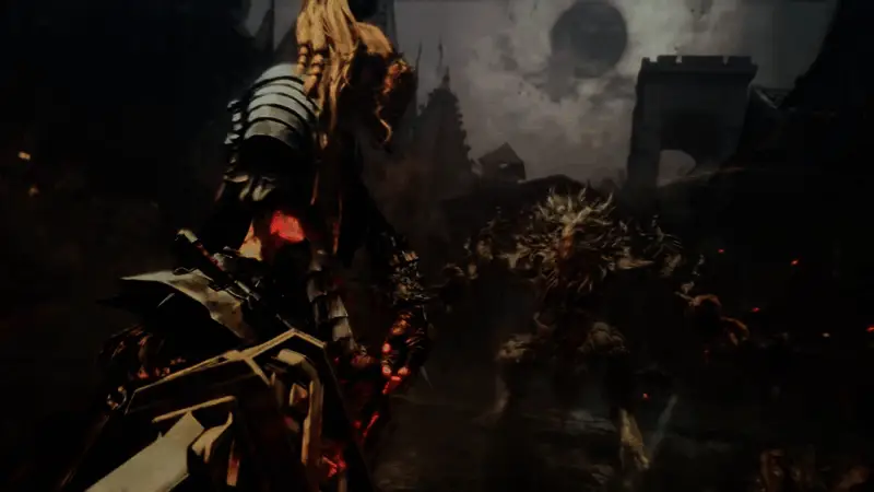 游戏世界全景展示,荒凉战场与宏伟建筑交相辉映