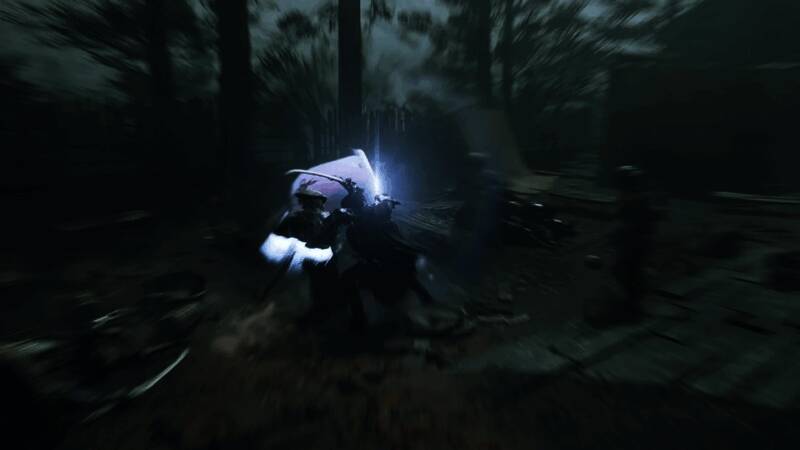 《鬼武者：剑之道》游戏画面展示，主角手持长刀，背景为古代日本战场