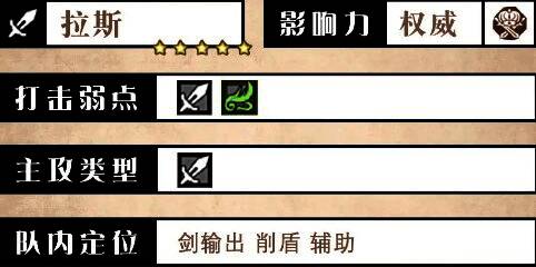 五星剑士拉斯立绘展示，身着铠甲手持长剑