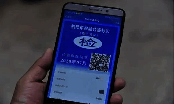 电子检验标志查看界面,展示完整的电子凭证页面