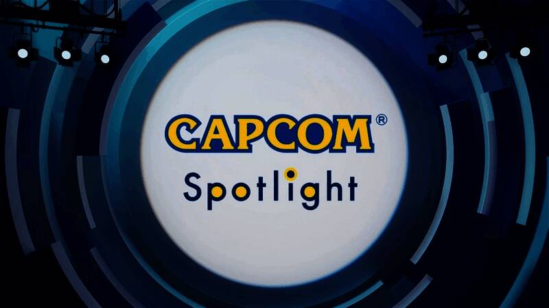 卡普空官方宣传海报，展示Capcom Spotlight字样及直面会时间信息
