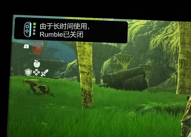 Joy-Con手柄与Switch2主机连接状态下的震动反馈演示