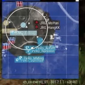 R4决赛圈局势图显示PeRo逐步压缩对手生存空间