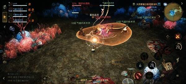 洞穴海月水母出现在战场上,周围有中毒状态图标环绕