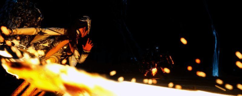 《剑星》游戏中角色与BOSS激烈对战的场景,动作感十足