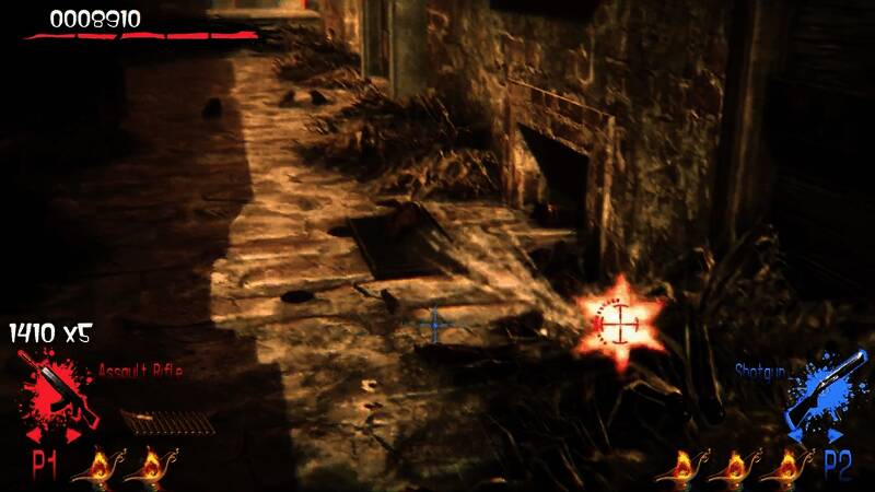 Boss登场画面，巨型变异生物张牙舞爪