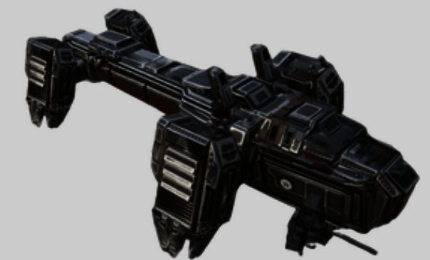 游戏中玩家使用磁轨炮精准击毁空中炮艇,机体坠落特效逼真