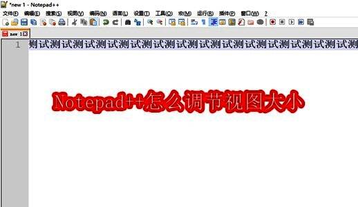 Notepad++主界面展示，界面简洁，菜单栏清晰可见