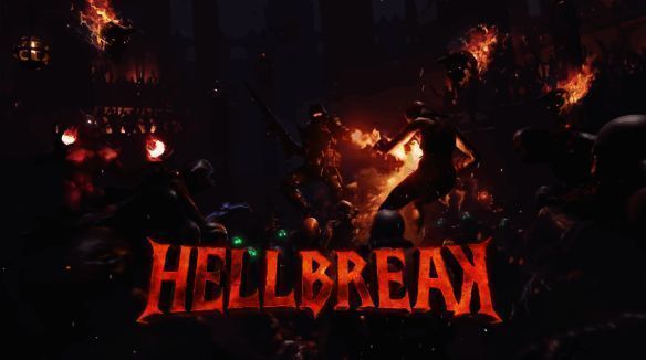 游戏封面展示主角手持双枪，在地狱背景前准备战斗