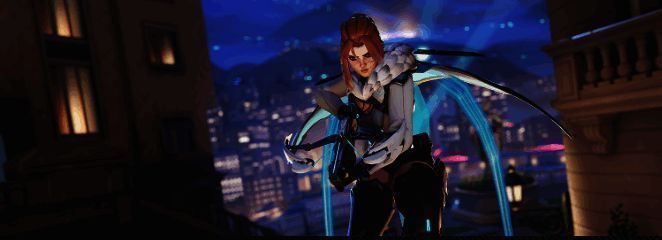 《守望先锋2》角色技能展示画面,技能特效绚丽