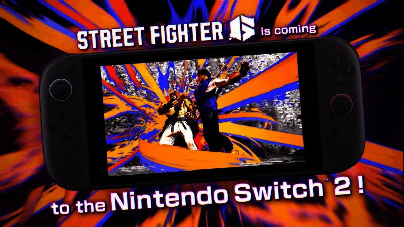 《街头霸王6》在Switch 2上运行画面展示，角色动作流畅，场景细节清晰