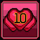 五位NPC好感度全部点亮界面