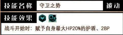 莱欧尼尔被动技能图标展示，包含回血与减伤描述