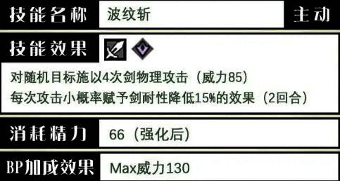 主动技能数值详情，包括加成百分比与冷却时间