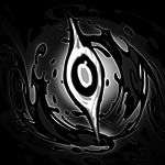 负能卡牌图标展示，黑色基调，带有电弧特效