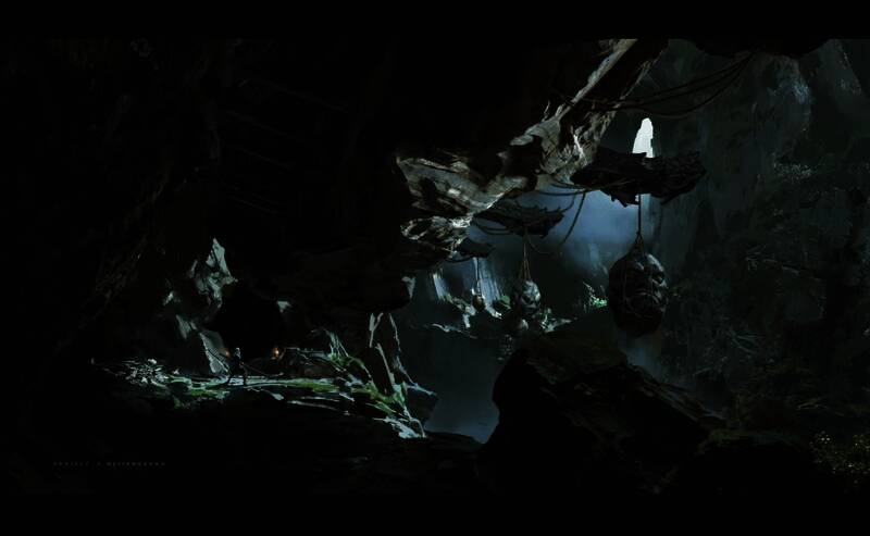 《黑神话:悟空》青狮BOSS设定图,造型狰狞,眼神犀利,充满压迫感