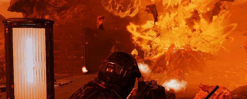 玩家正在进行激烈战斗，角色持枪扫射大量敌人