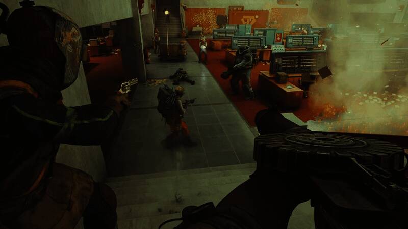 《FBC: Firebreak》游戏实机画面展示,角色身处神秘实验室场景,光影效果逼真