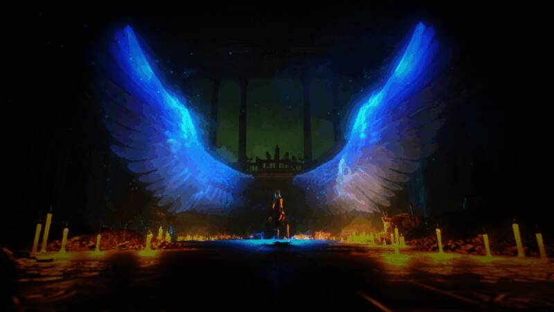 战斗场景展示,公主施展华丽剑技对抗巨型怪兽