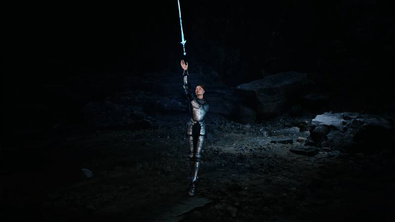 剧情过场动画,公主凝视远方神情坚定