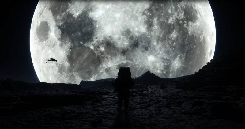 小岛秀夫工作室内景,墙上挂满概念图与设计稿