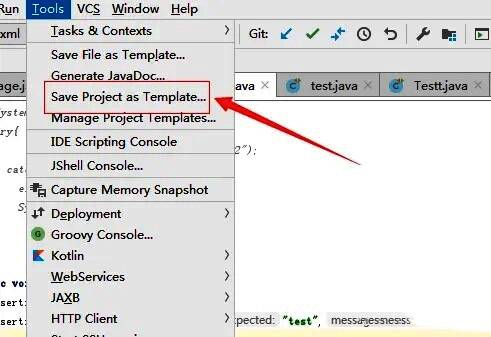 弹出的保存项目为模板窗口,显示输入项目名称与描述的文本框