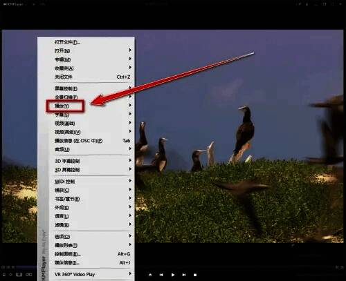 播放子菜单界面,显示加速、减速、正常速度等选项