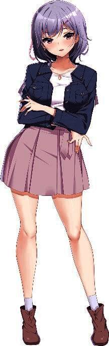 夏海铃角色立绘，展现其傲娇表情与书卷气质