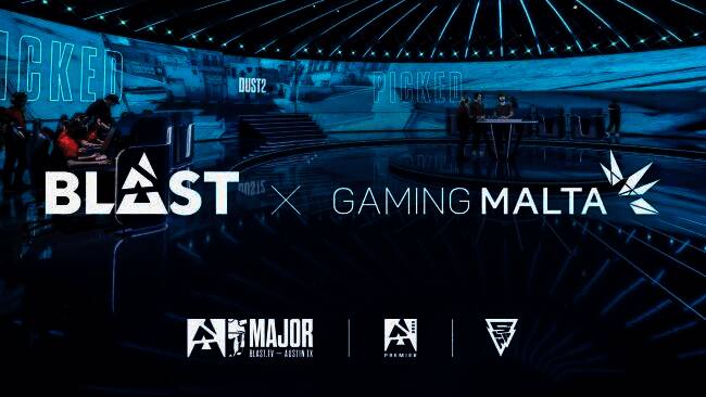 BLAST与马耳他政府签署合作协议现场,双方代表握手合影,背景为马耳他标志性建筑