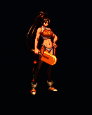 女格斗家佩戴冰棒武器装扮效果图,动作轻盈,武器特效灵动