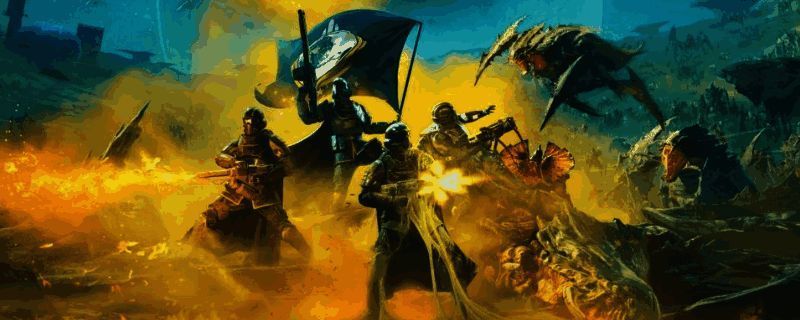 《绝地潜兵2》游戏中玩家正在对抗虫群,画面中可见黄烟弥漫,角色使用火力压制敌方刷新点