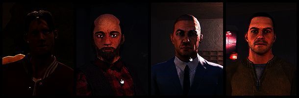 角色与神秘访客对话场景,表情紧张且充满戒备