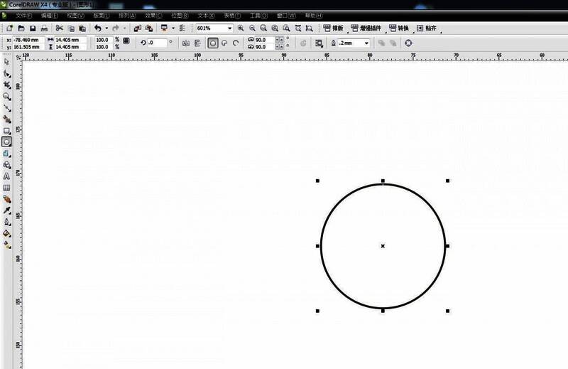 贝塞尔工具绘制正圆示意图,界面清晰标注各操作点