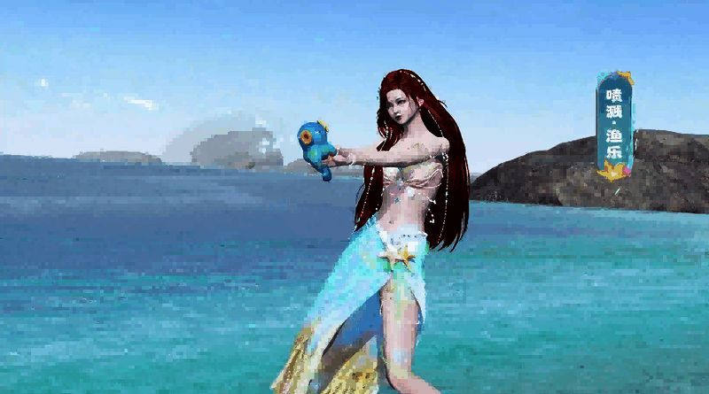 喷溅水枪礼盒展示，两款水枪造型独特，小章鱼水枪尤为可爱