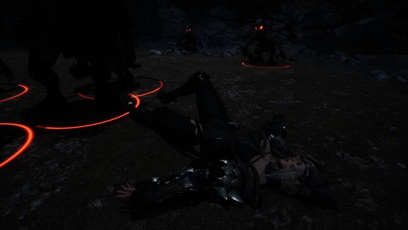 角色在地下城中与怪物激烈交战,技能特效华丽