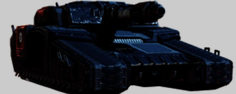 湮灭坦克正面视角展示,炮塔巨大且装甲厚重,整体造型极具压迫感