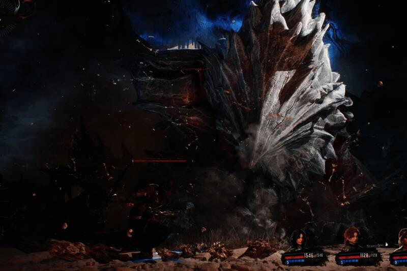 《光与影:33号远征队》游戏画面,角色在神秘环境中探索前行