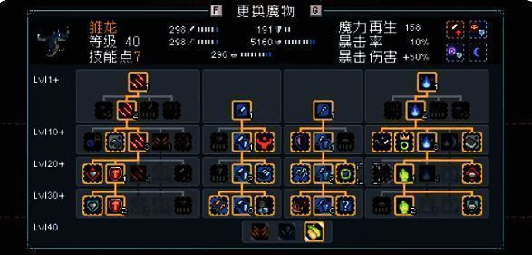 雏龙技能树详细分支图示,展示不同技能路线选择