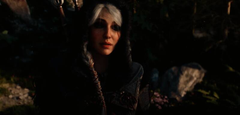 《巫师4》虚幻5技术演示画面,光影细节极其细腻,角色建模栩栩如生