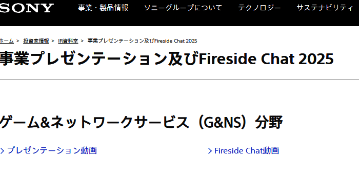 幻灯片展示索尼互娱2025战略目标,背景为旗下经典IP合集