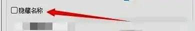 已勾选‘自动隐藏名称’选项的设置界面截图,直观展示开启状态
