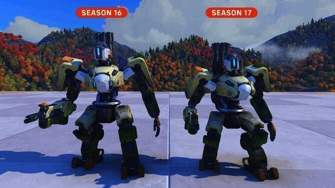 《守望先锋2》第17赛季宣传图,英雄们列队登场,背景为未来都市